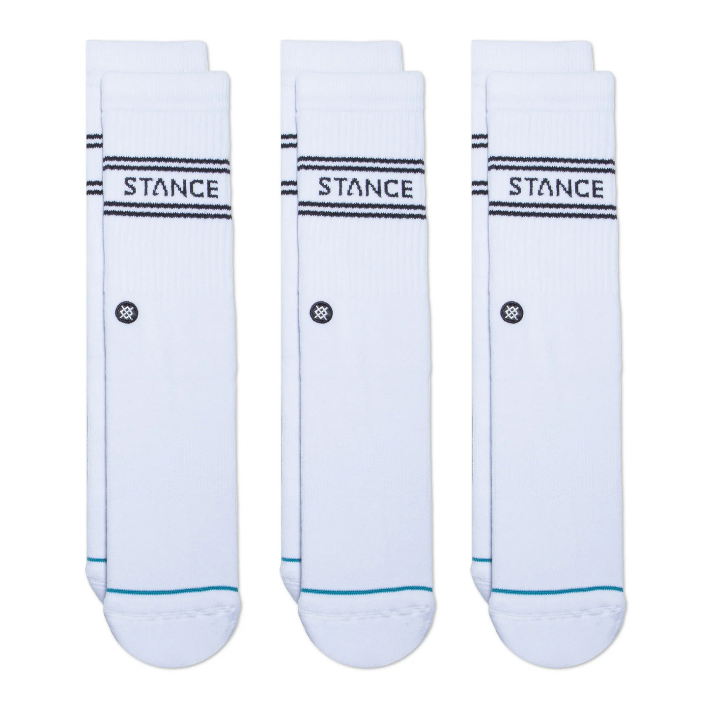 Stance Basic 3 Pack Crew White