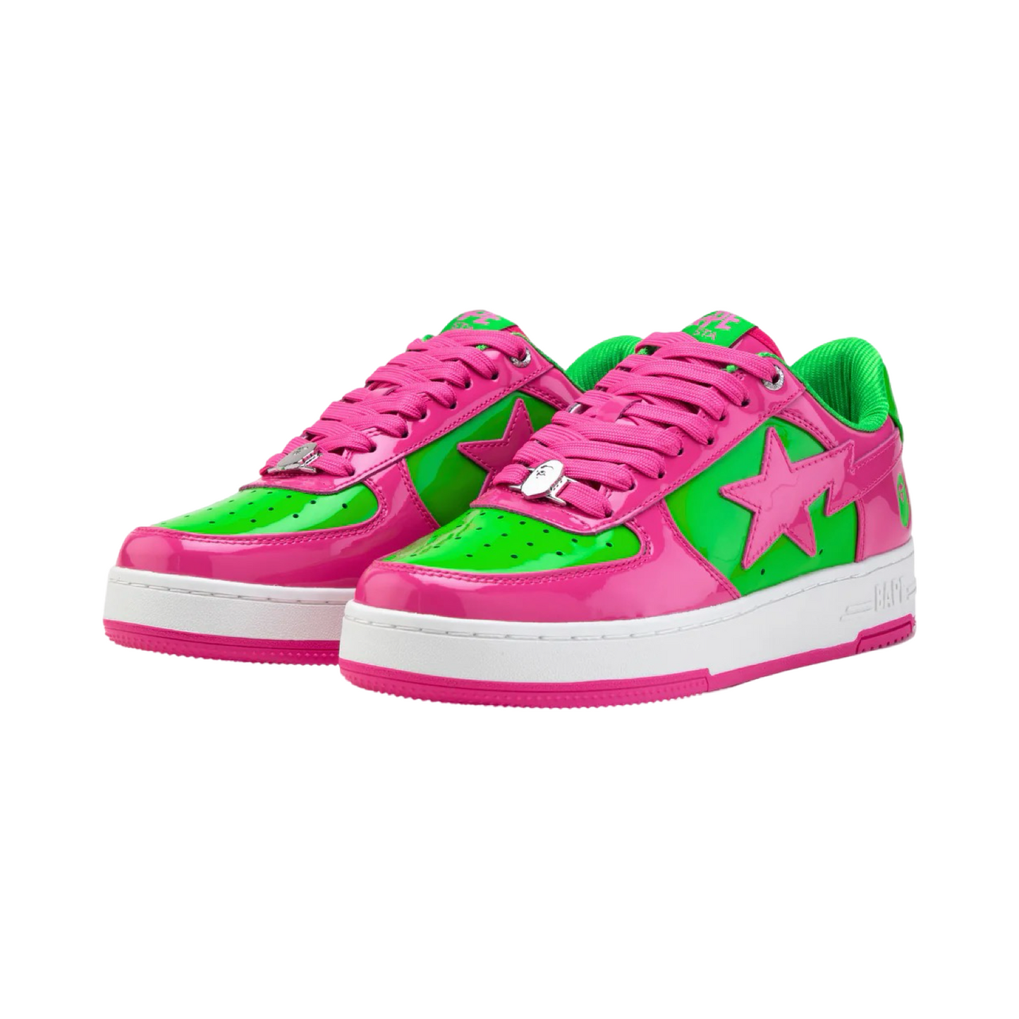 A Bathing Ape Bapesta #1 M1 Pink Green White