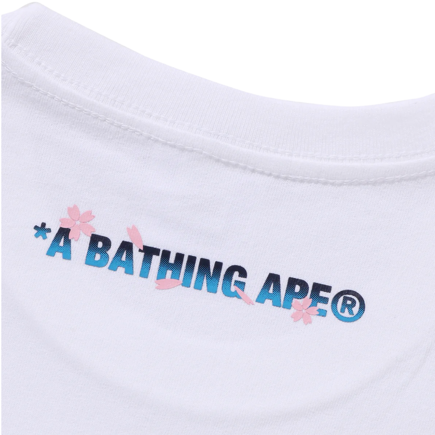 A Bathing Ape Head Sakura Ape #1 Tee White