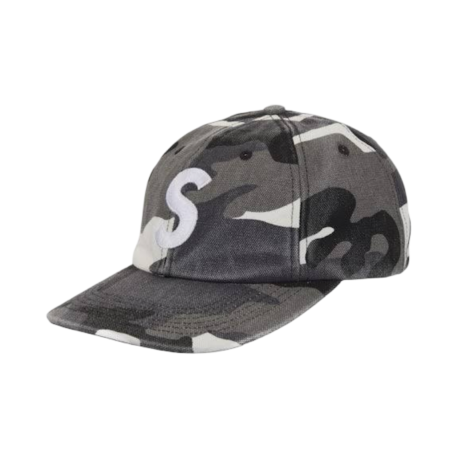 Supreme S Logo Cap White Camo SS26 – SoleMate Sneakers