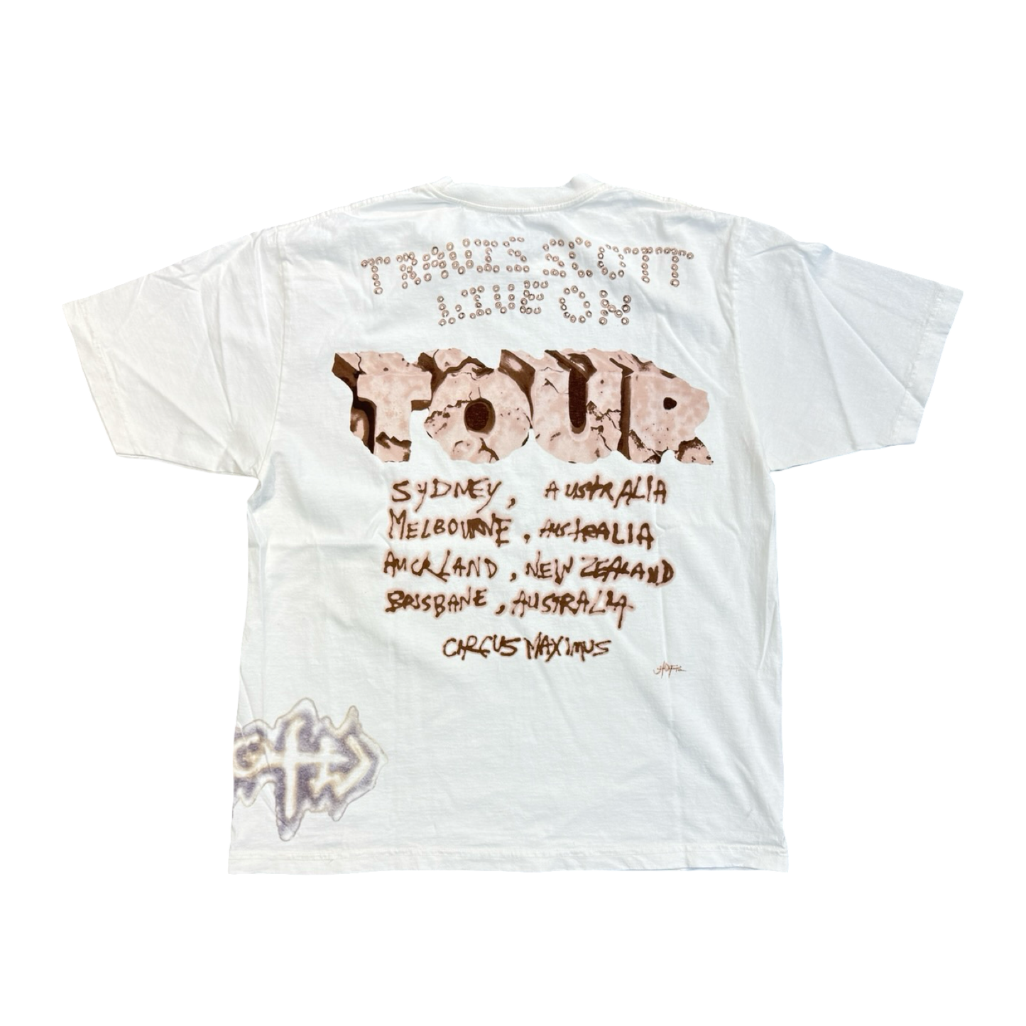 Travis Scott Circus Maximus Skitzo Tour 2024 Merch Tee White