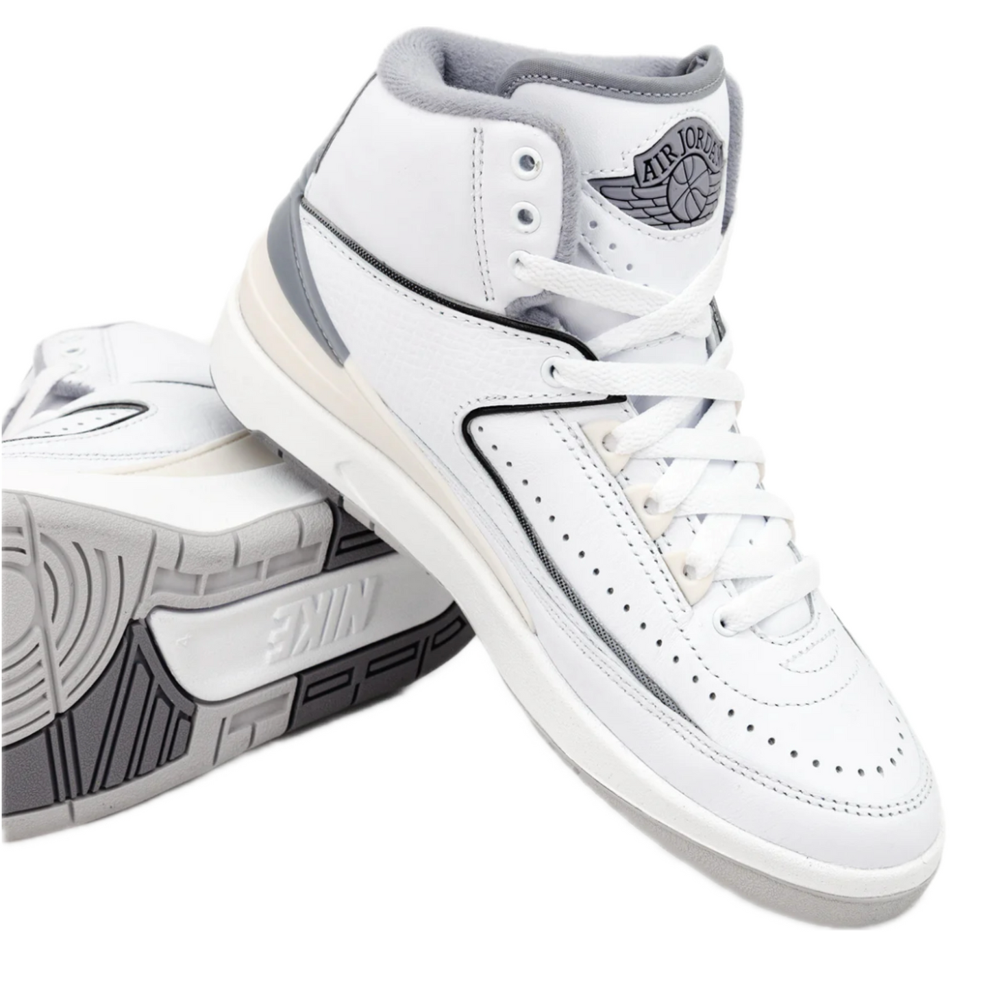 Air Jordan 2 Retro (GS) Cement Grey White Cement Grey Sail Black