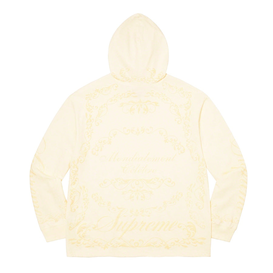 Supreme Celebre Hooded Long Sleeve Top White