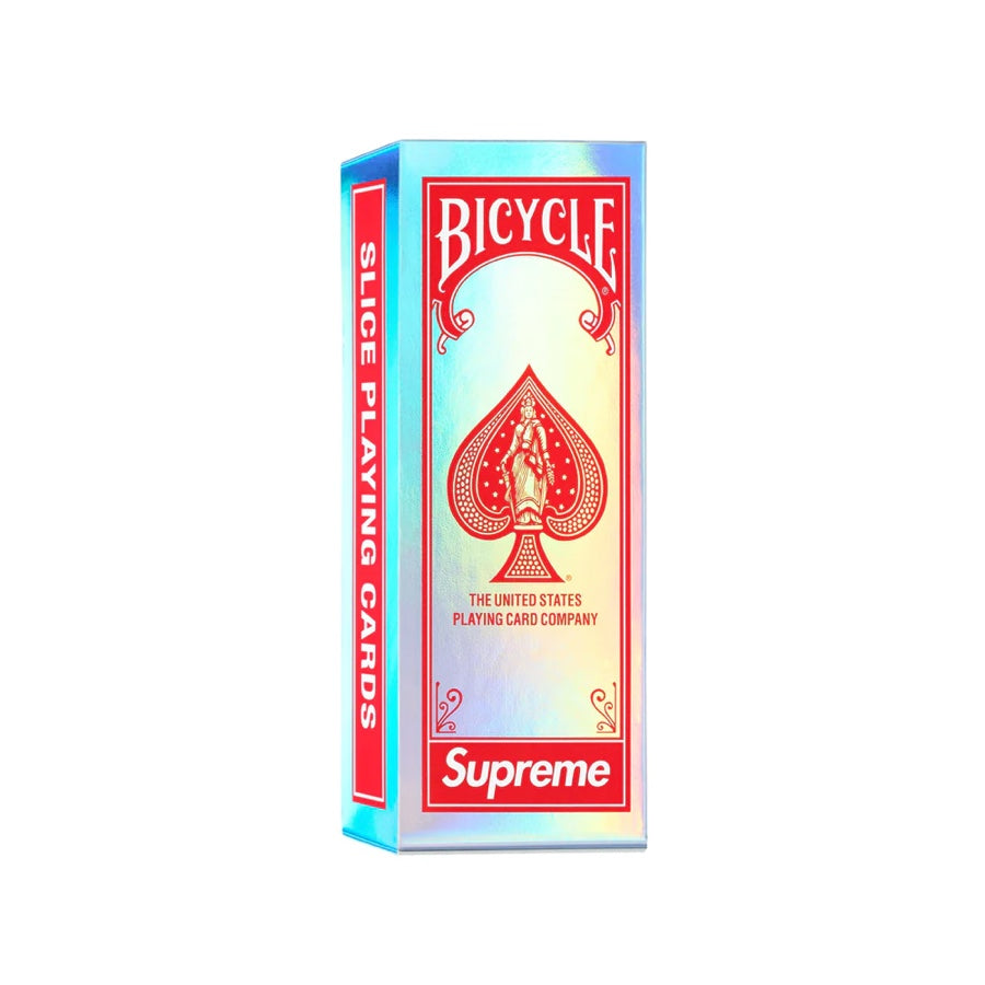 supreme bicycle holographic slice cards Supreme x Bicycle Holographic Slice Cards FW23 UniqueHype