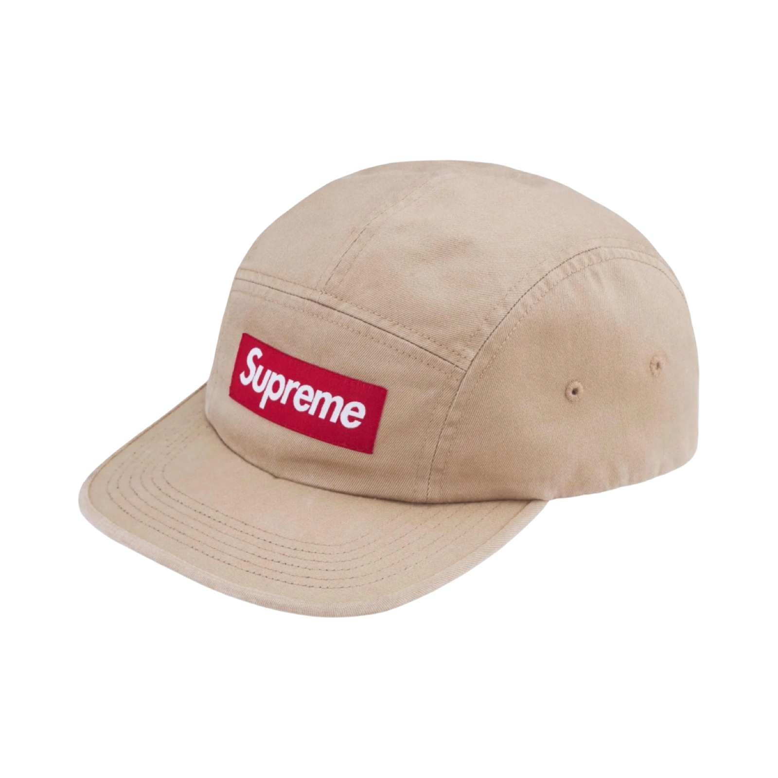 Supreme Washed Chino Twill Camp Cap Beige FW24 – SoleMate Sneakers