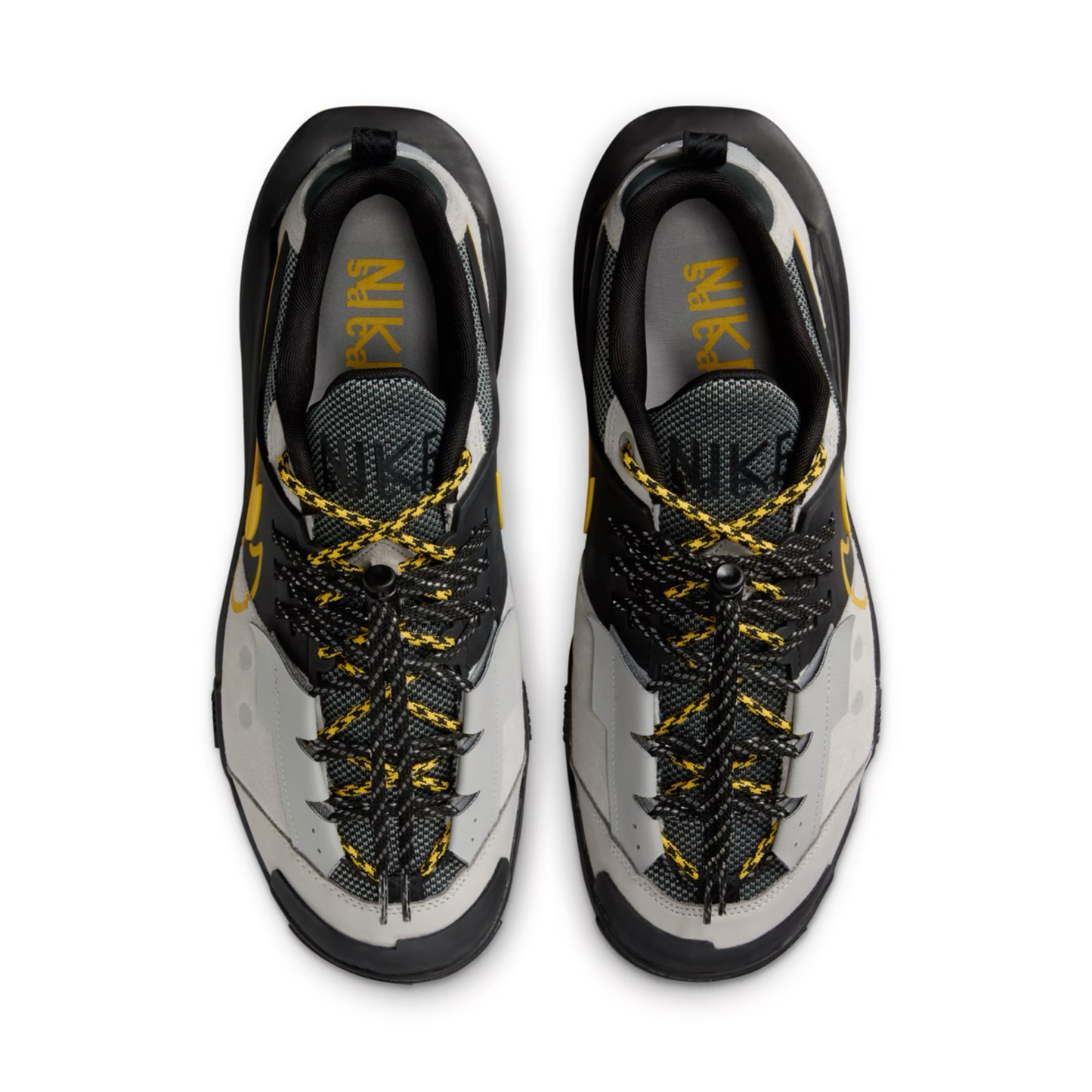 Nike x Sacai Zegamadome SP Matte Silver Tour Yellow