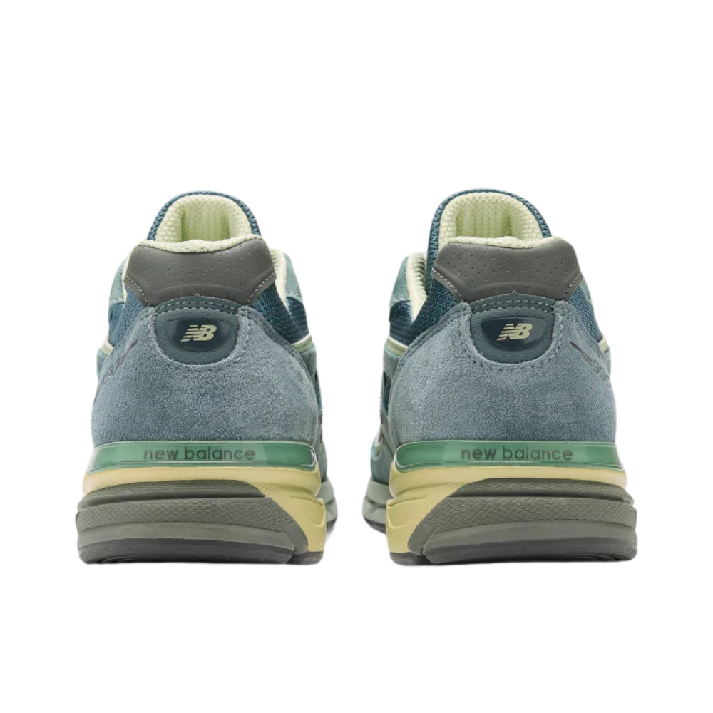 New Balance 990v4 MiUSA Auralee Blue White Cream