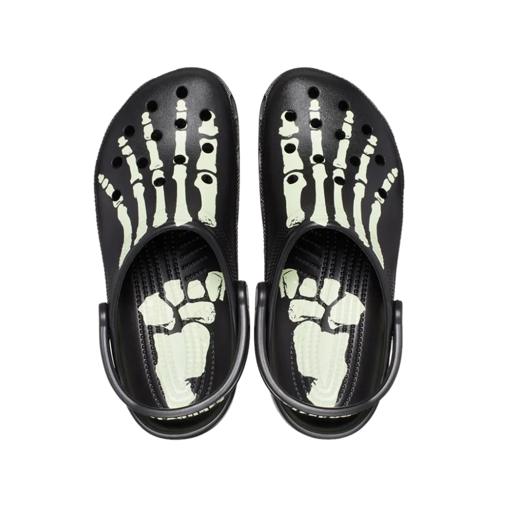 Crocs Classic Clog Pleasures Skeleton Black Glow