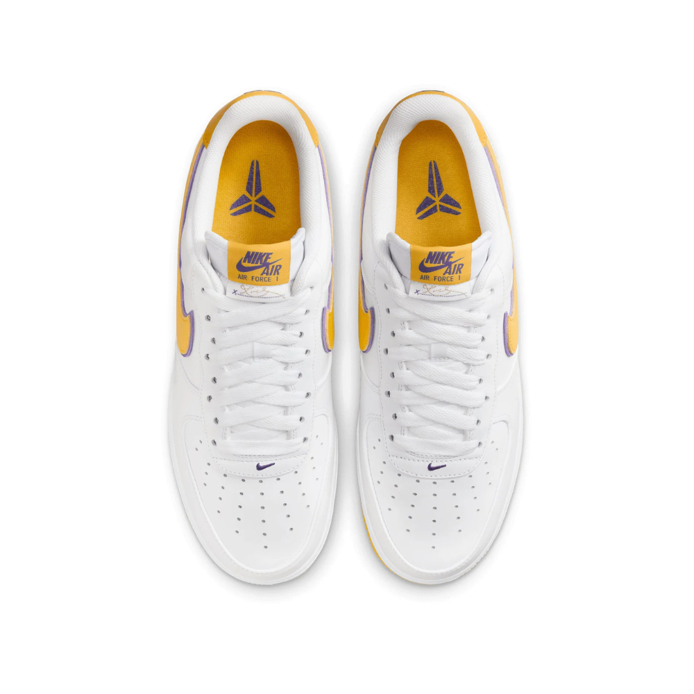 Nike Air Force 1 Low Retro QS Kobe Bryant Lakers Home White Varsity Maise Varsity Purple