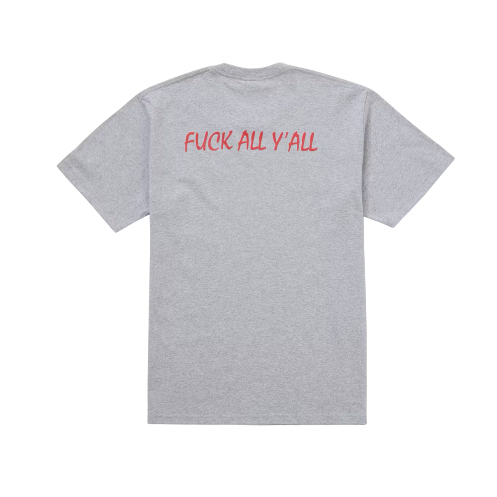 Supreme Split Tee FW25 Heather Grey