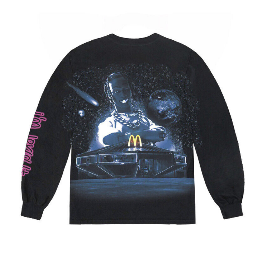 Travis Scott x Mcdonalds Action Figure Space L/S T-Shirt