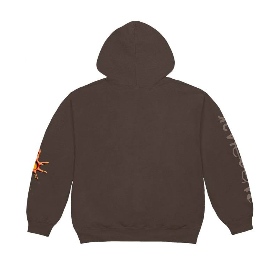 Travis Scott Reverse Dog Zip Up Hoodie Brown