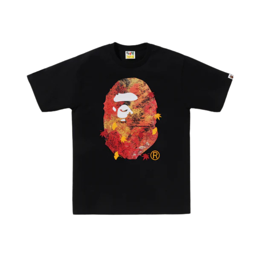 A Bathing Ape Japan Autumn Photo Ape Head Tee Black