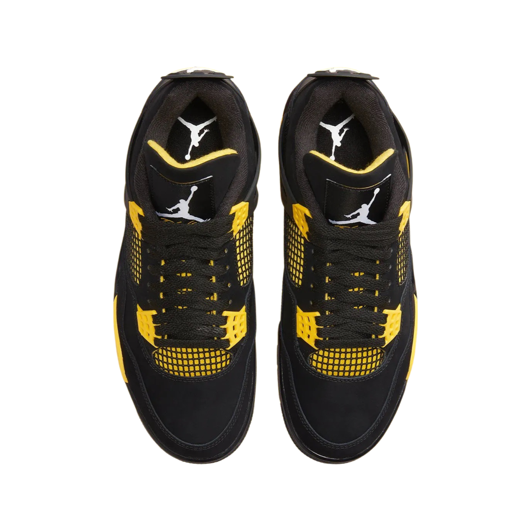 Air Jordan 4 Retro Thunder 2023 Black White Tour Yellow