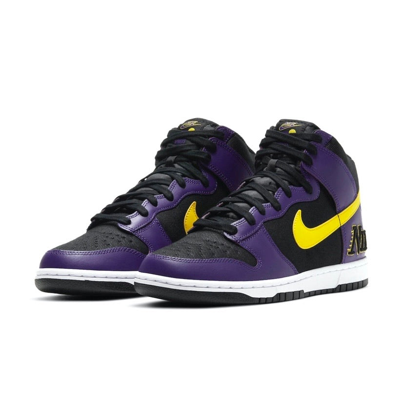 Dunk High Lakers Embroidery Lakers – SoleMate Sneakers