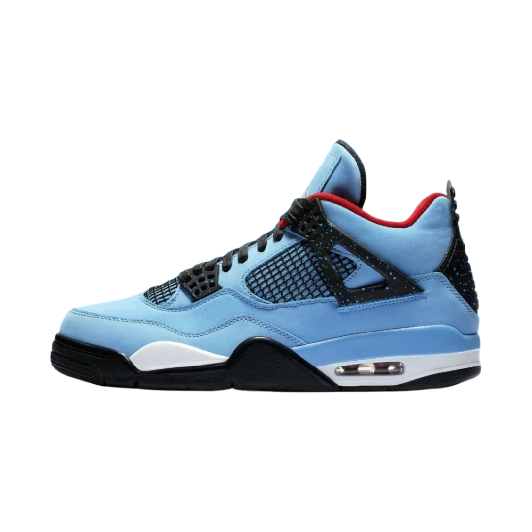 Air Jordan 4 Retro Travis Scott Cactus Jack UNIVERSITY BLUE/BLACK-VARSITY RED