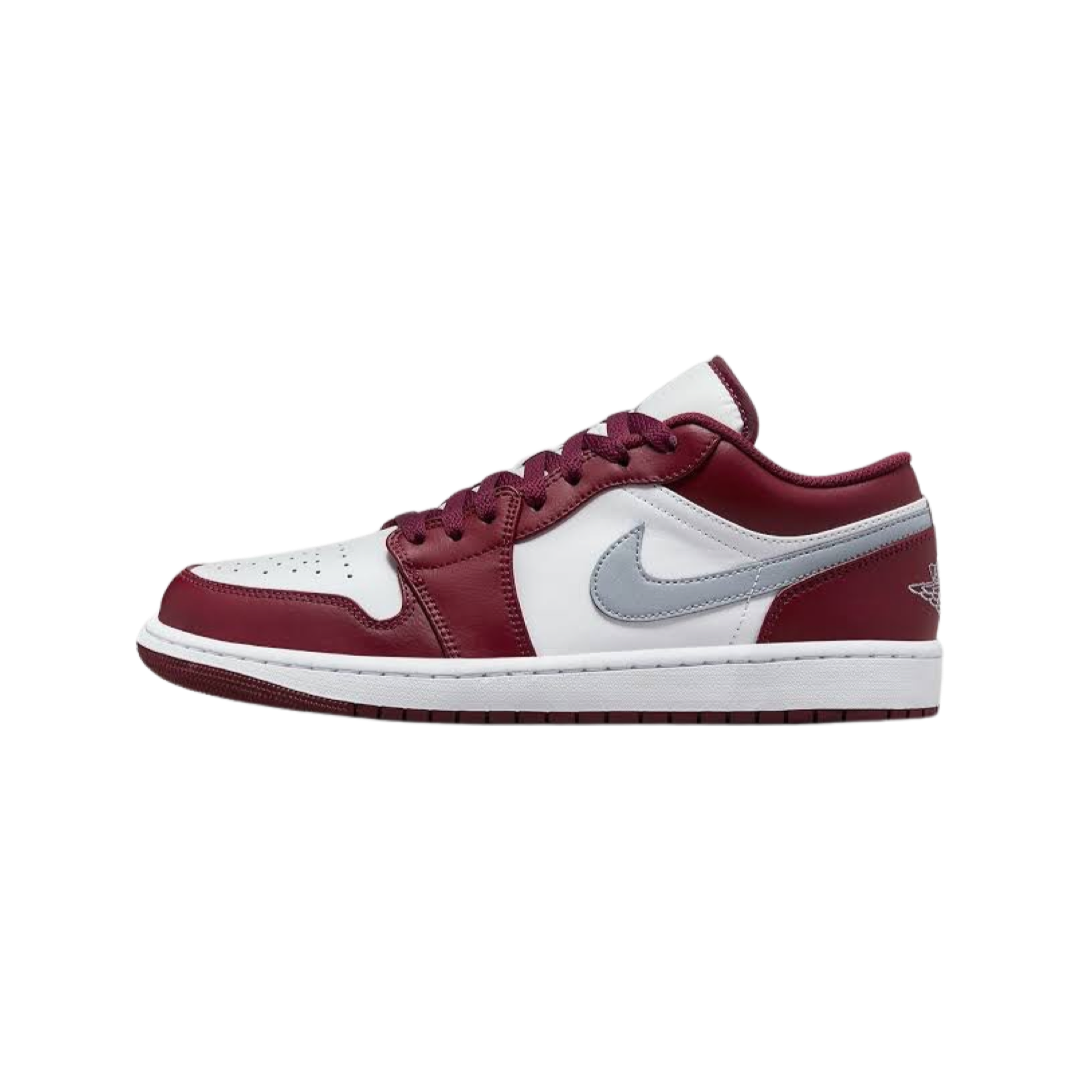 Air Jordan 1 Low GS Cherrywood Bordeaux White