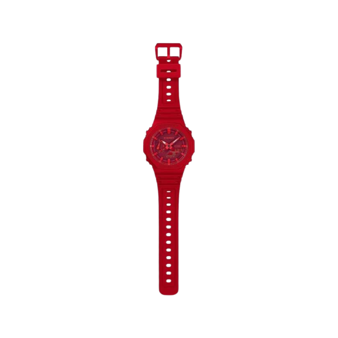 G-Shock GA2100 Carbon Core Red Red Analog Digital