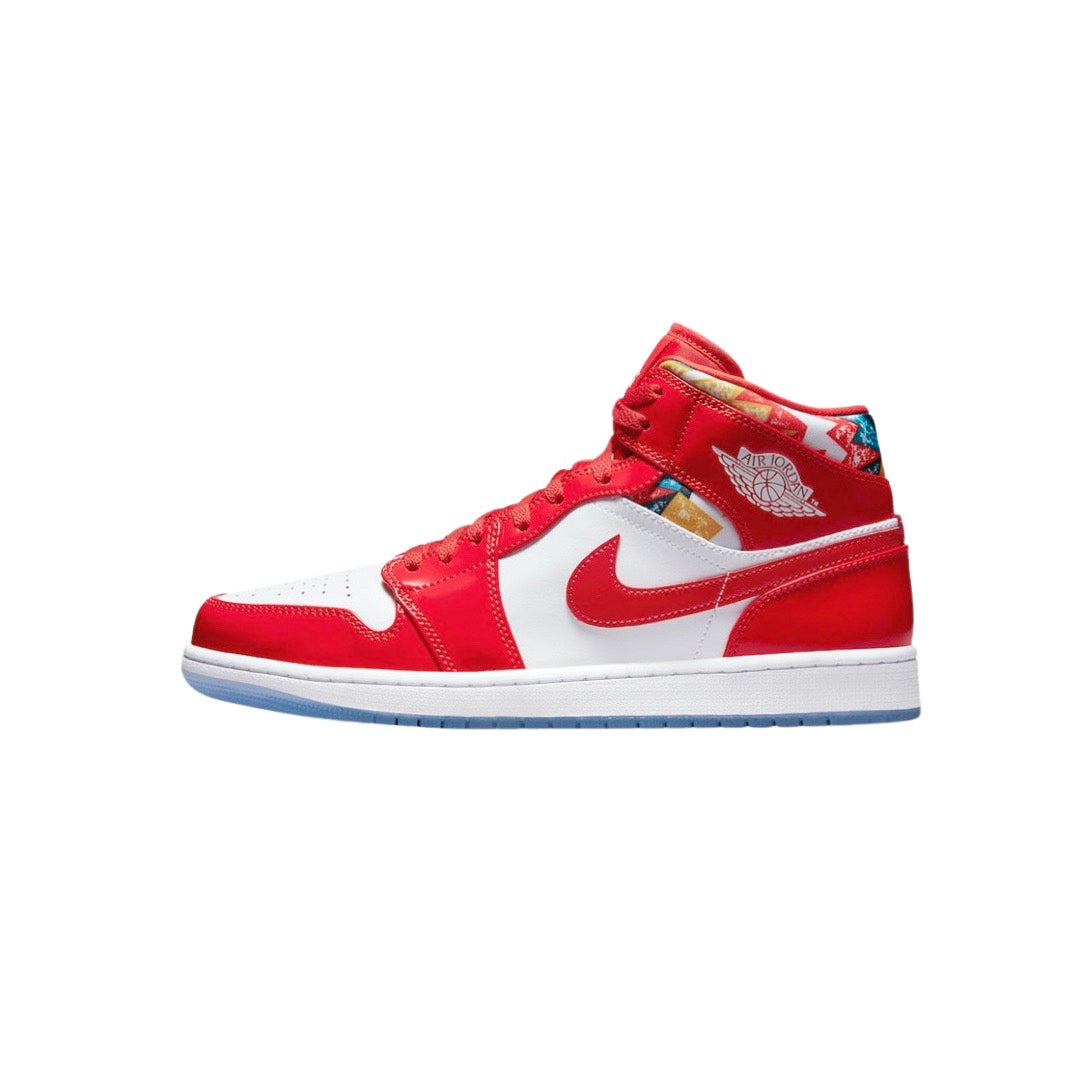 Air Jordan Mid White Chile Red Pollen – SoleMate Sneakers