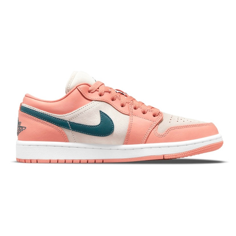 Women's Air Jordan 1 Low Light Madder Root Dark Teal Green