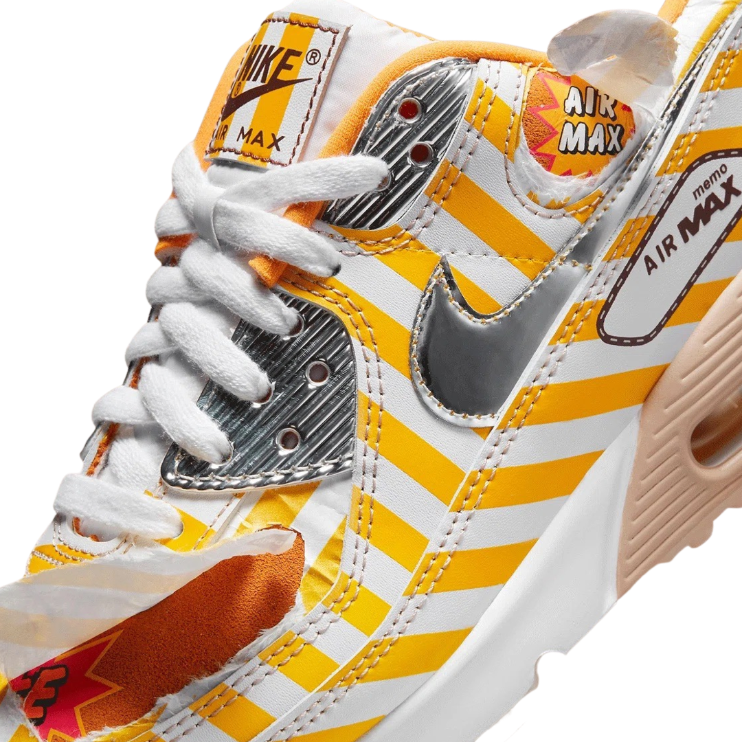 Nike Air Max 90 Fried Chicken Speed Yellow Shimmer White