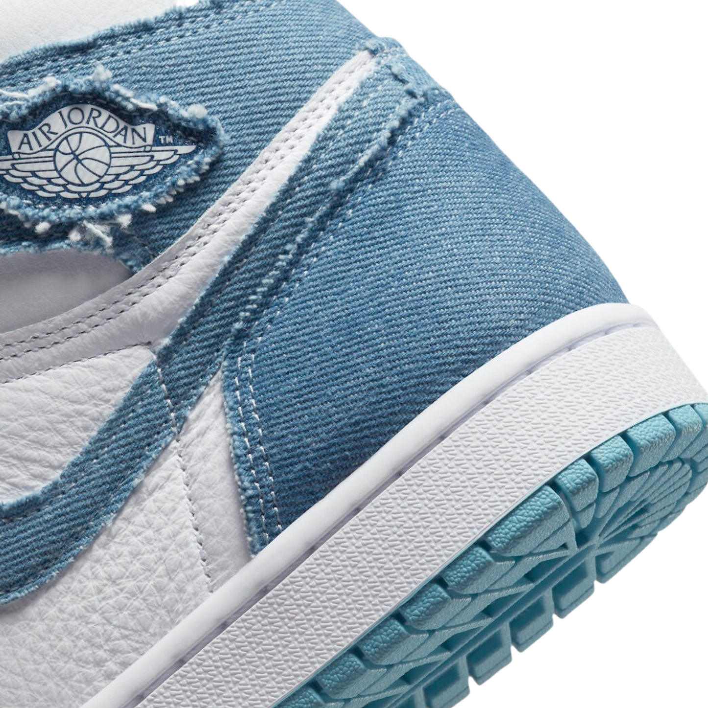 Women's Air Jordan 1 High OG Denim White Boarder Blue