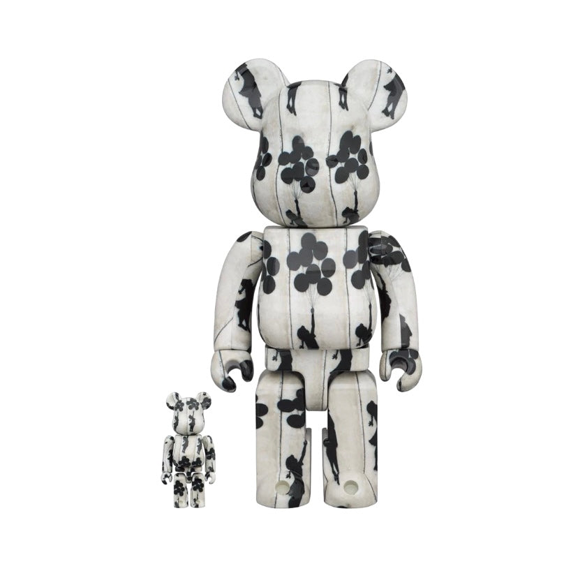 Bearbrick x Flying Balloons Girl 400% & 100% Collectible Boxset