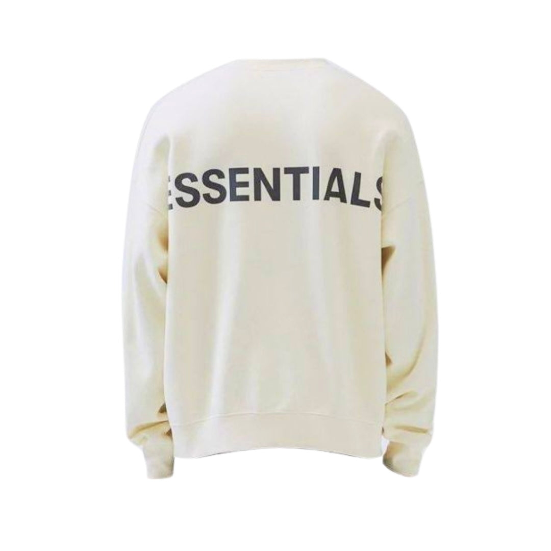 Fear of God Essentials Crew Neck Sweater Cream FW19