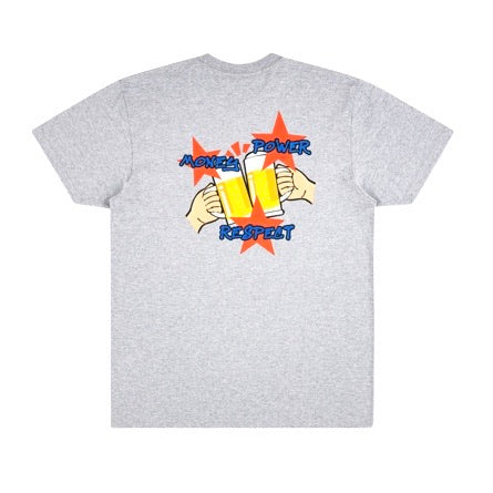 Supreme Money Power Respect Grey Tee