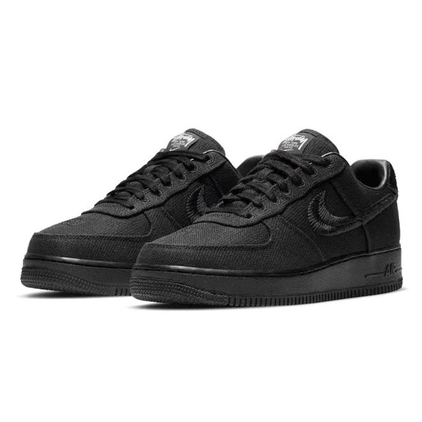 Air Force Low x Stussy Black Black – SoleMate Sneakers