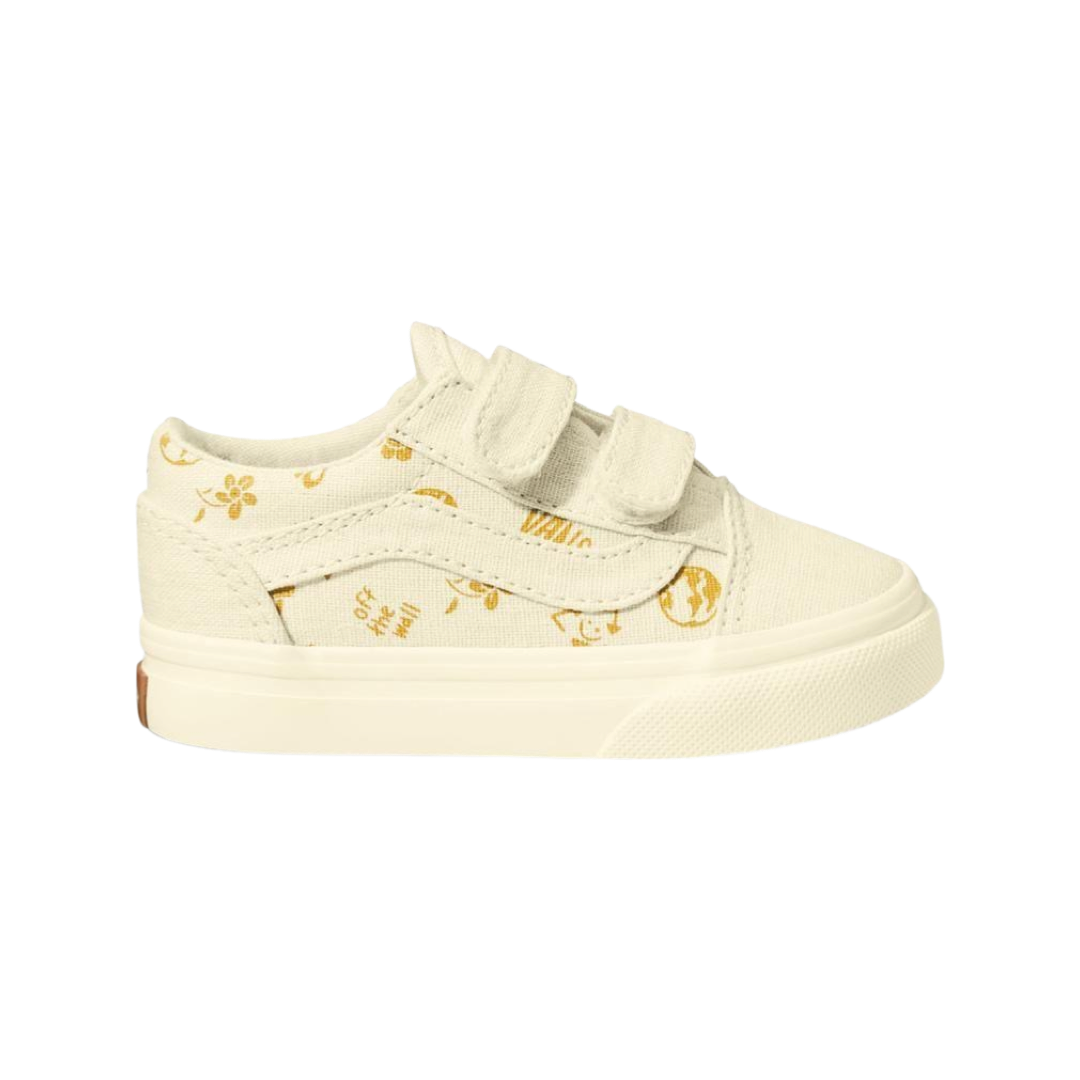 Toddler Vans Old Skool Eco Theory In Our Hands Canvas Sail White Gold