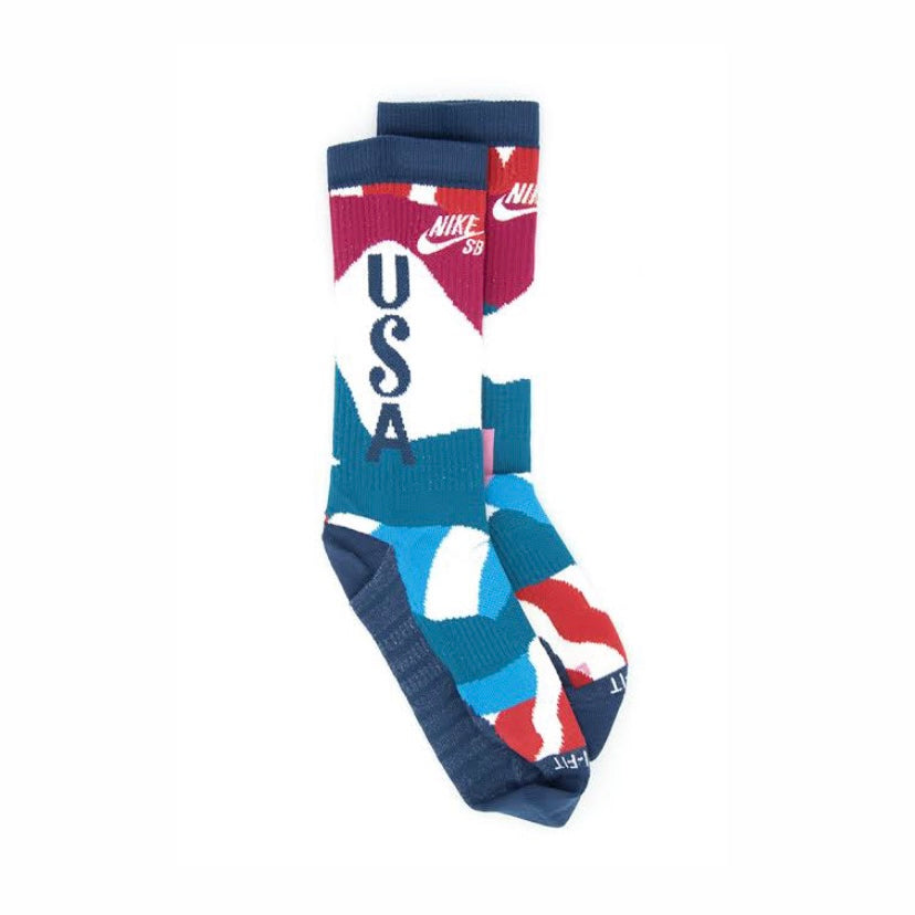 Trappenhuis donker Christian Nike SB x Parra USA Federation Kit Socks White/Brave Blue/White – SoleMate  Sneakers