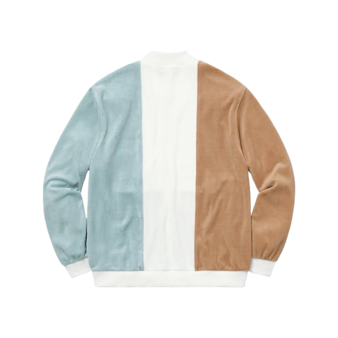Supreme Velour Zip Up Jacket Tan