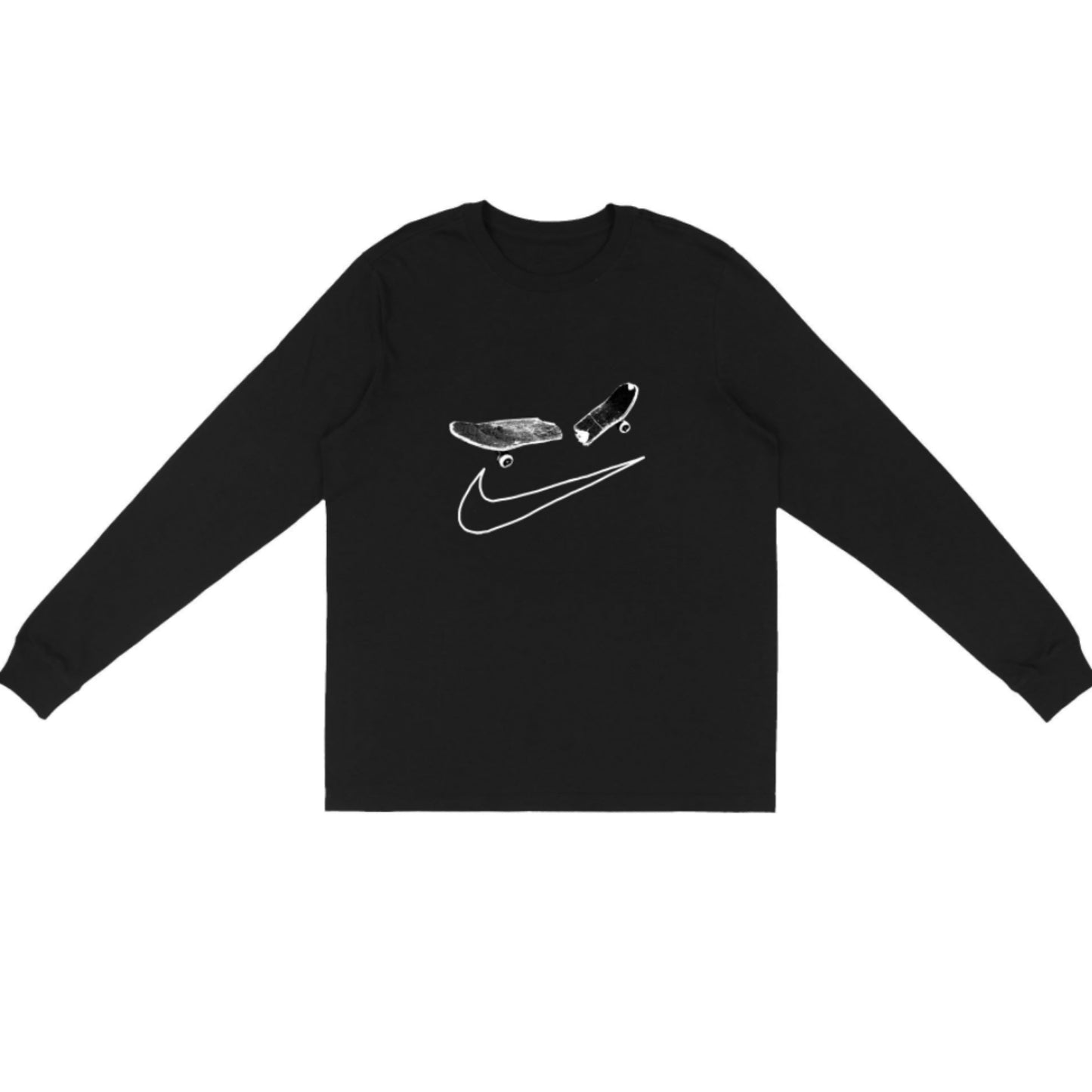 Travis Scott Cactus Jack Longsleeve T-Shirt Black For Nike SB