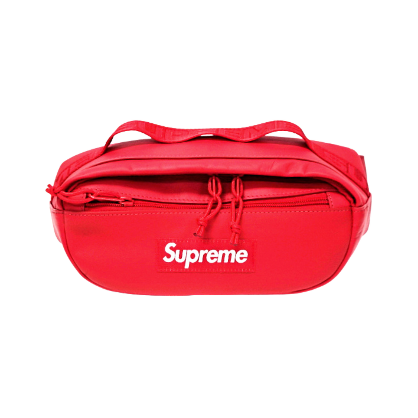 Supreme FW23 Leather Waist Bag Red