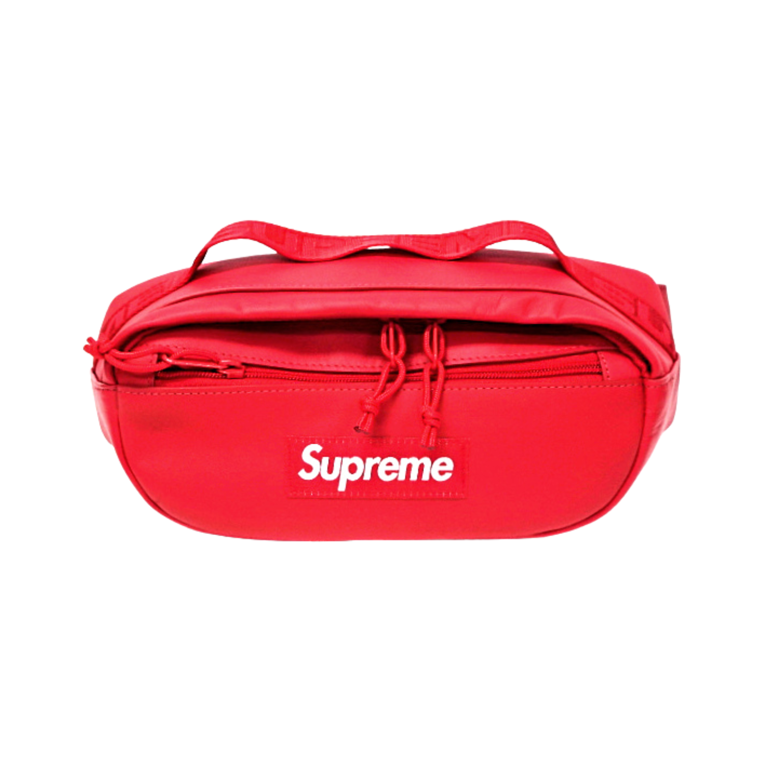 Supreme FW23 Leather Waist Bag Red
