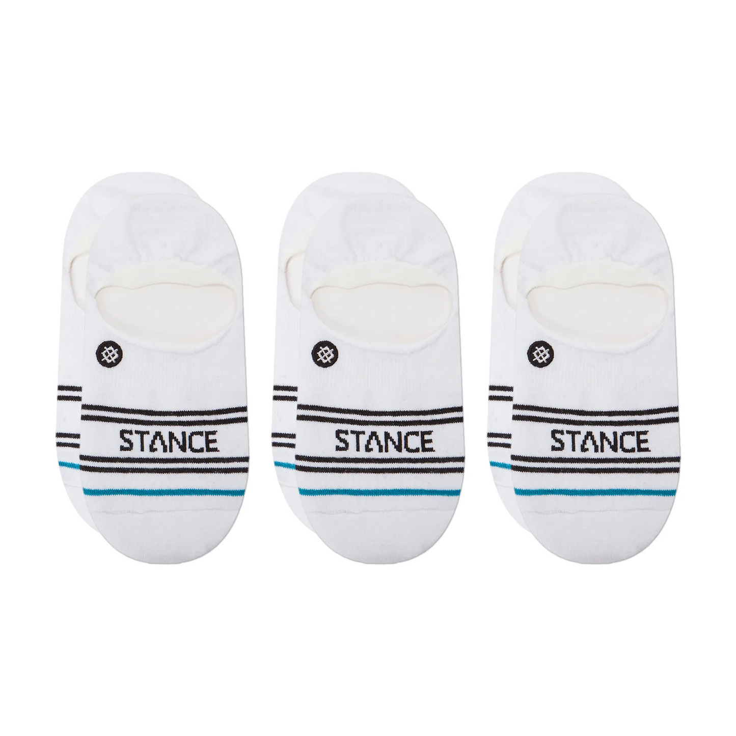 Stance Basic 3 Pack No Show White