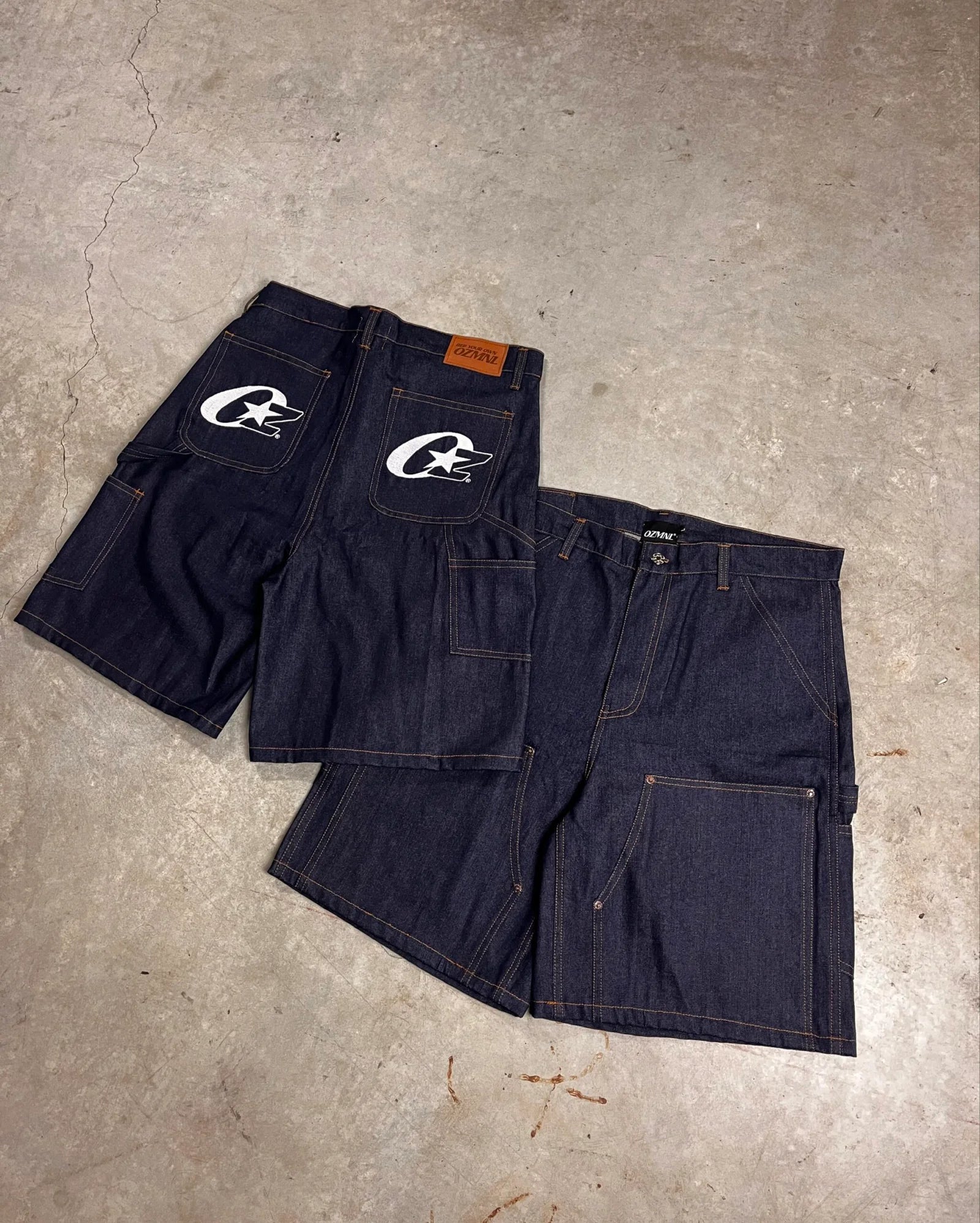 OZMNL Denim Jorts Raw Indigo