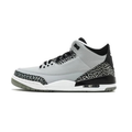 The Air Jordan 3 Retro Wolf Grey Metallic Silver Black 136064-004