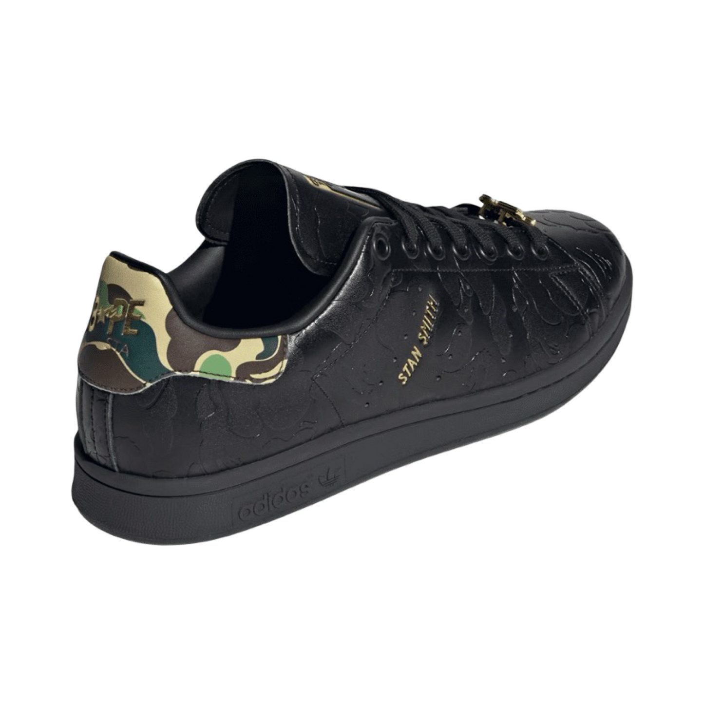 Adidas Stan Smith Bape 30th Anniversary Black Gold Black