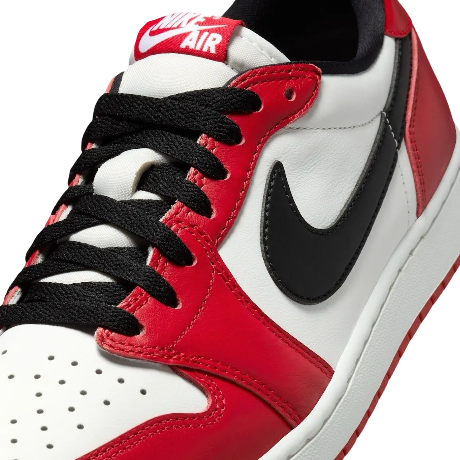 Air Jordan 1 Low Retro OG Chicago 2025 White Varsity Red Black