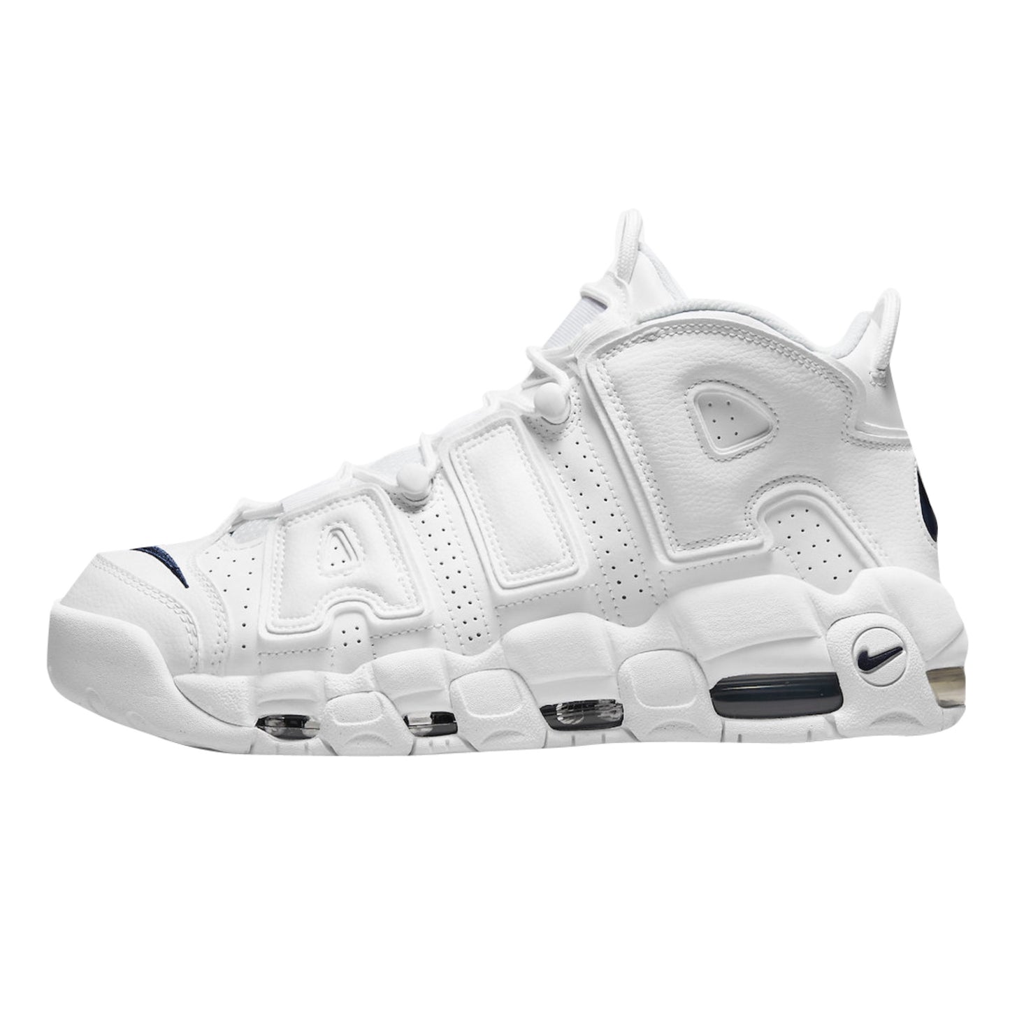 Nike Air More Uptempo White Midnight Navy (GS)