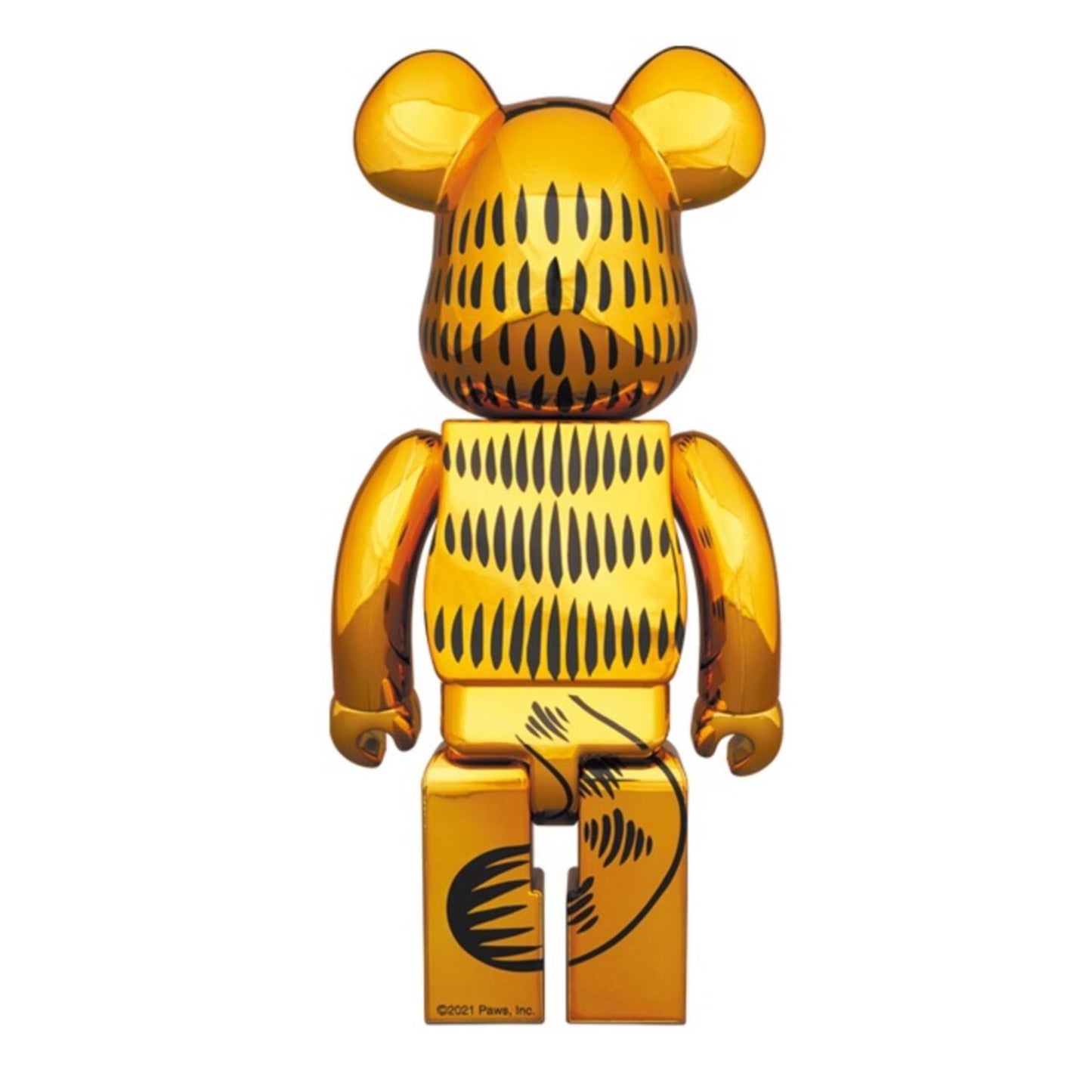 Bearbrick x Garfield Gold Chrome 100% & 400% Set