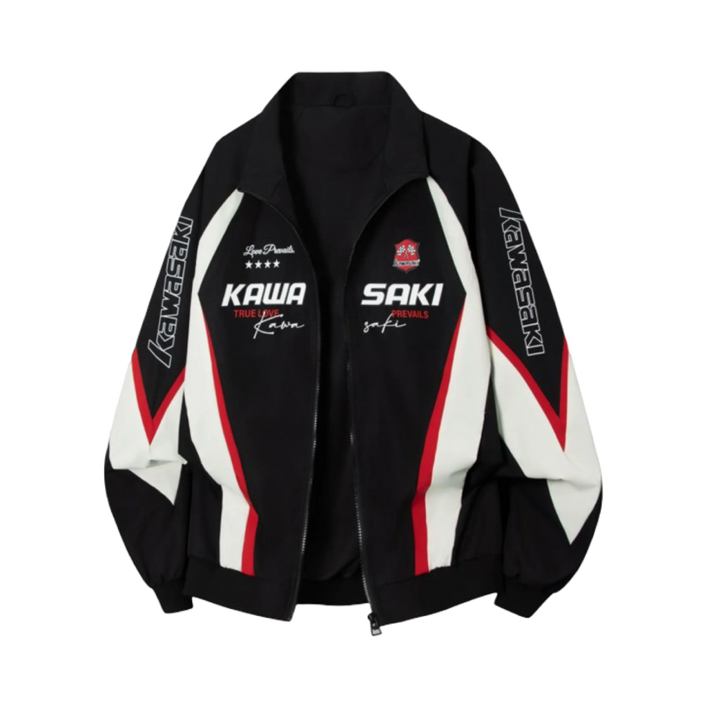 Kawasaki Racing Jacket Black White Red