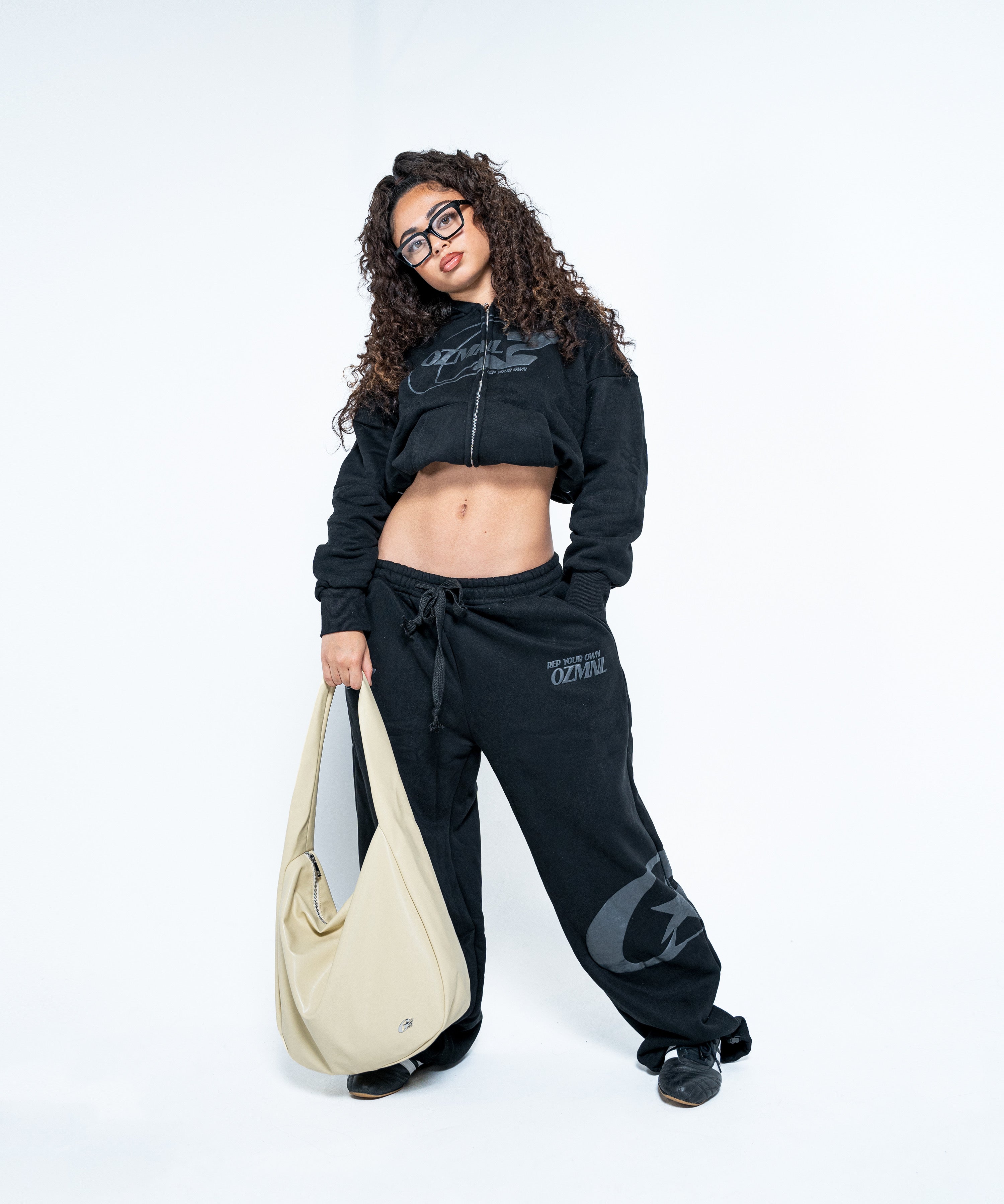 OZMNL Premium Shoulder Leather Bag Cream