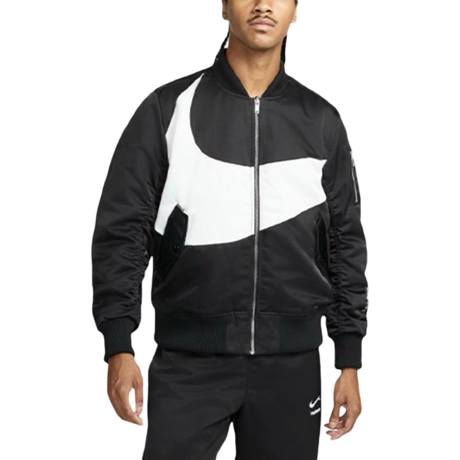 Nike Thermal Big Swoosh Reversible BOA Jacket Black White