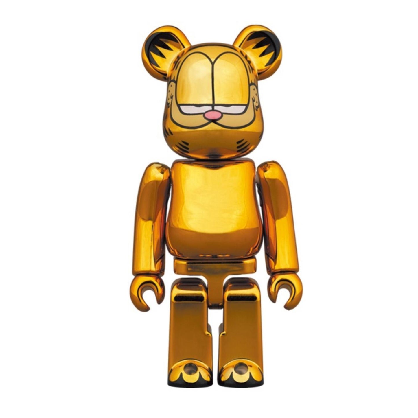 Bearbrick x Garfield Gold Chrome 1000%