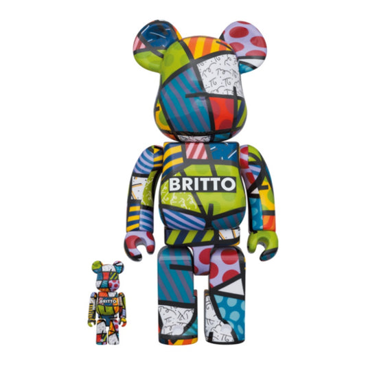 Bearbrick x Romero Britto 400% & 100%
