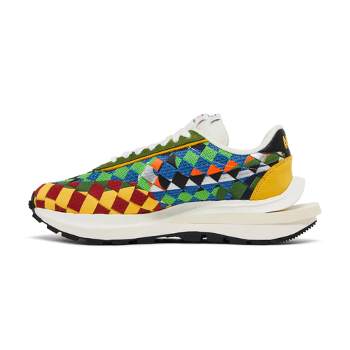 Nike VaporWaffle Woven Sacai Jean Paul Gaultier Green Gusto Safety Orange Sail