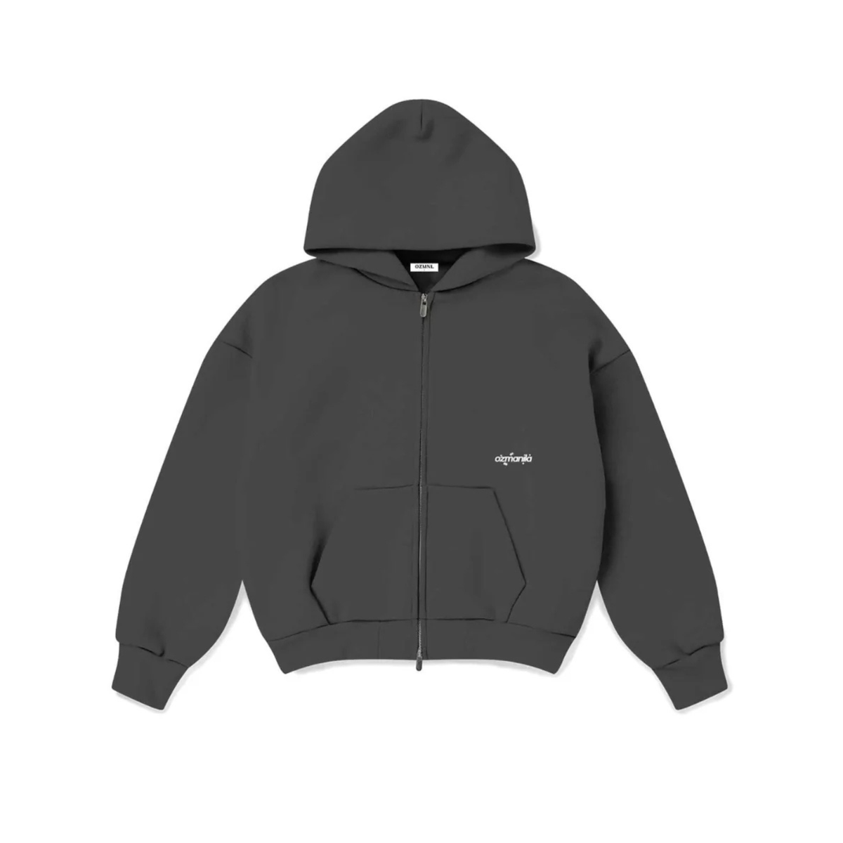 OZMNL Charcoal Dual Zipper Hoodie